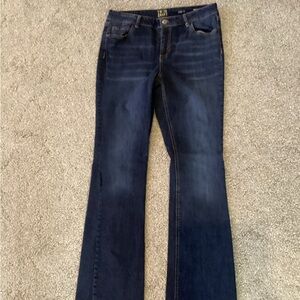 True Craft Women's Deep Indigo Flare Jeans